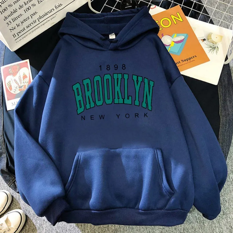 🌸1898 Brooklyn New York Printed Women’s Hoodie 🧥
