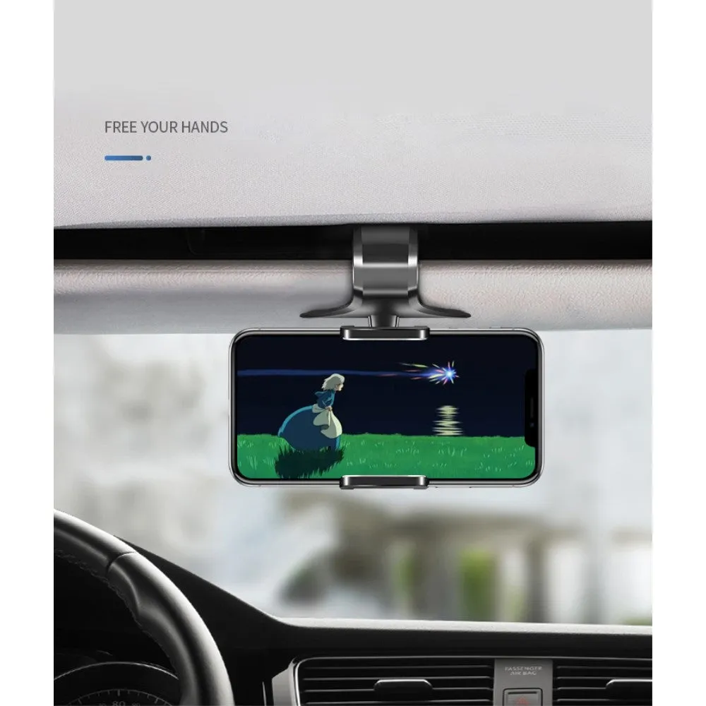 3 in 1 Car GPS Smartphone Holder: Dashboard / Visor Clamp   AC Grid Clip for Sharp Hybrid 007SH, The Hybrid 007SH - Black