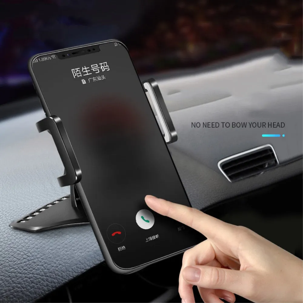 3 in 1 Car GPS Smartphone Holder: Dashboard / Visor Clamp   AC Grid Clip for Sharp Hybrid 007SH, The Hybrid 007SH - Black