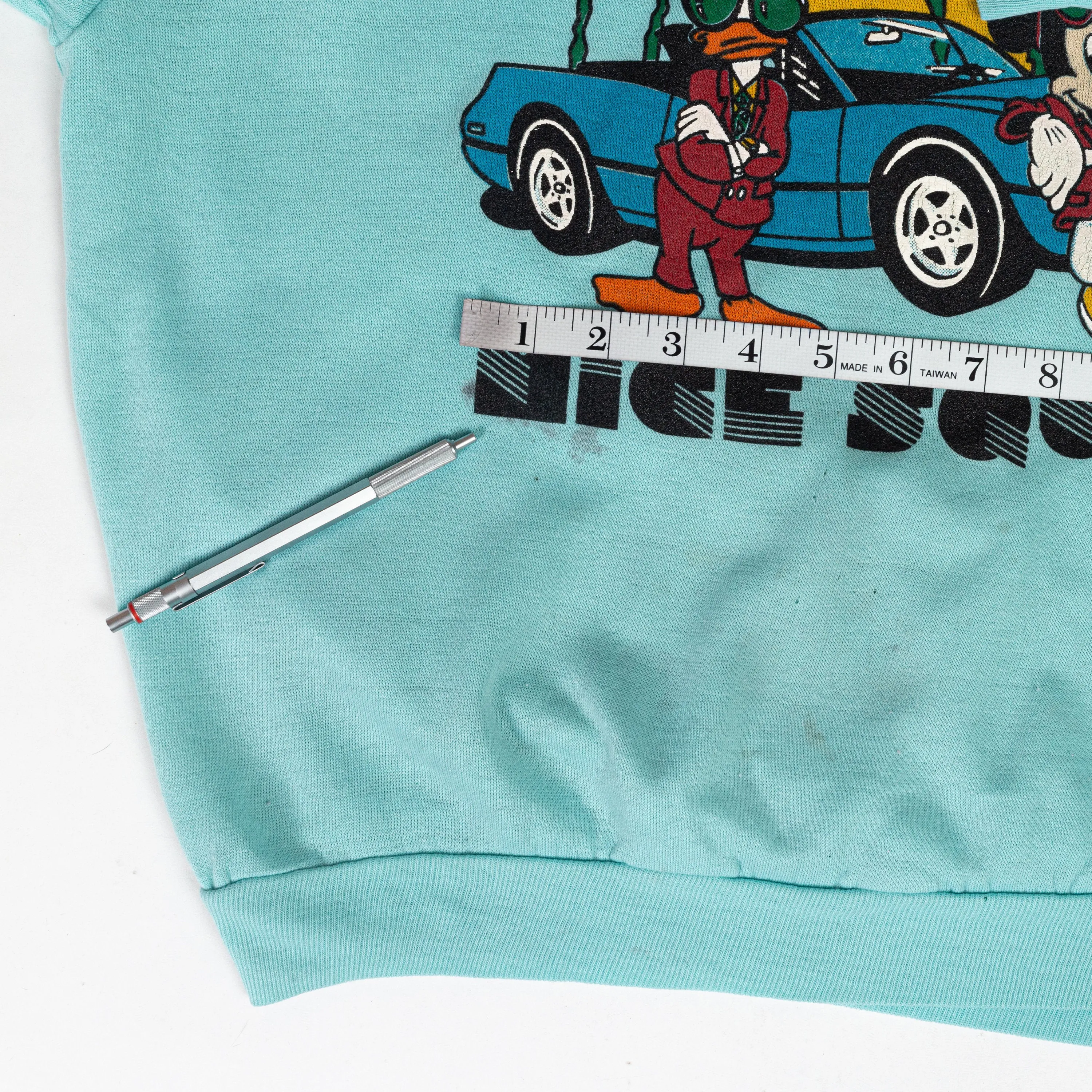 80s Mickey Mouse "Mice Squad" Miami Vice Sweatshirt - Women's Medium