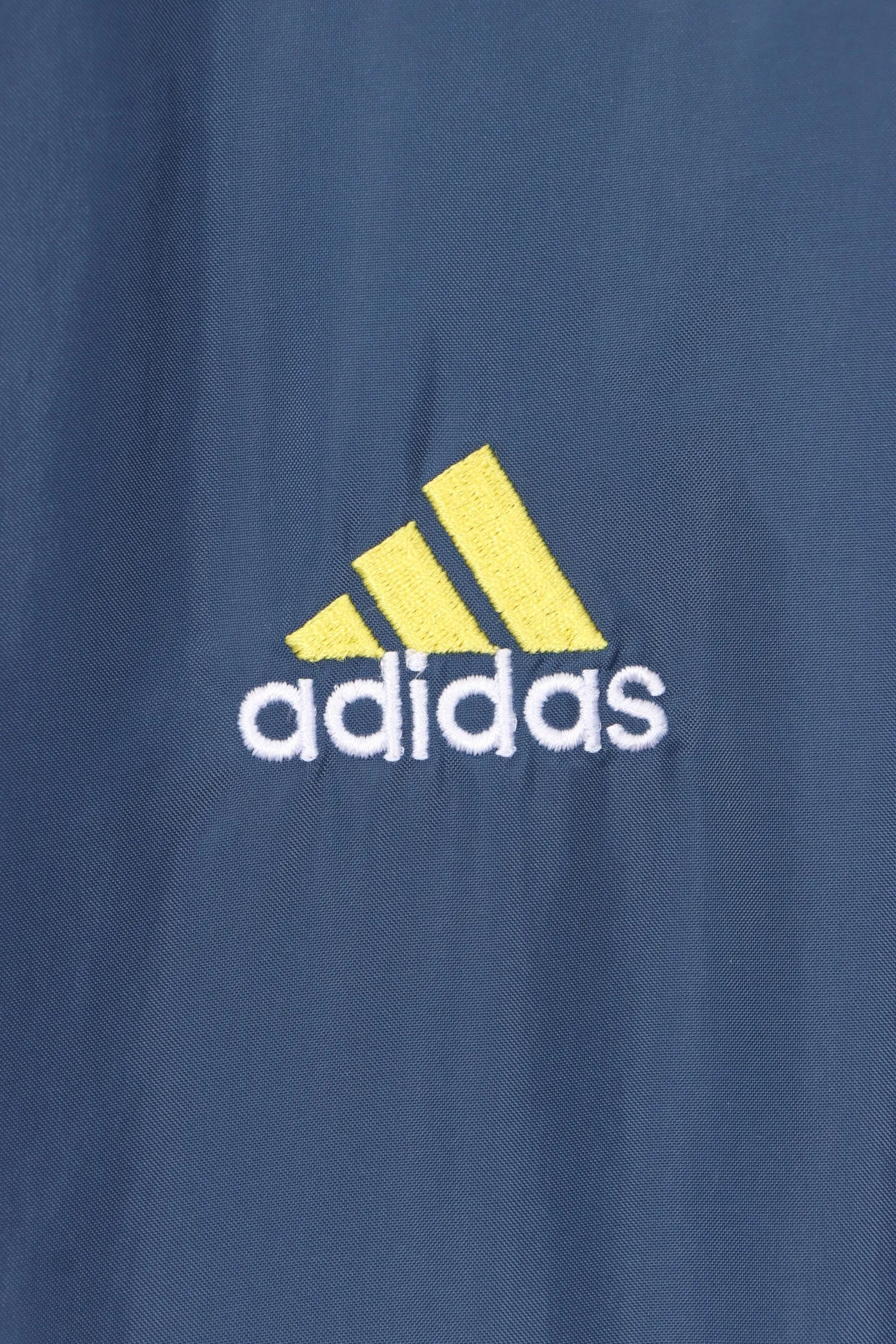 ADIDAS Blue & Yellow 1/2 Zip Windbreaker Pullover (M-L)