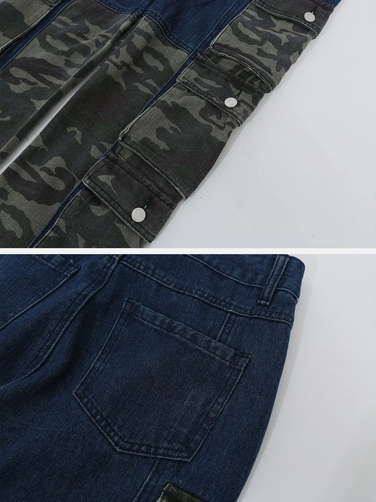 AlanBalen® - Camouflage Patchwork Jeans