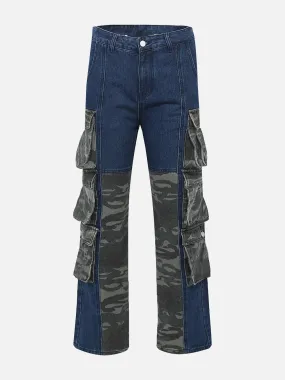 AlanBalen® - Camouflage Patchwork Jeans