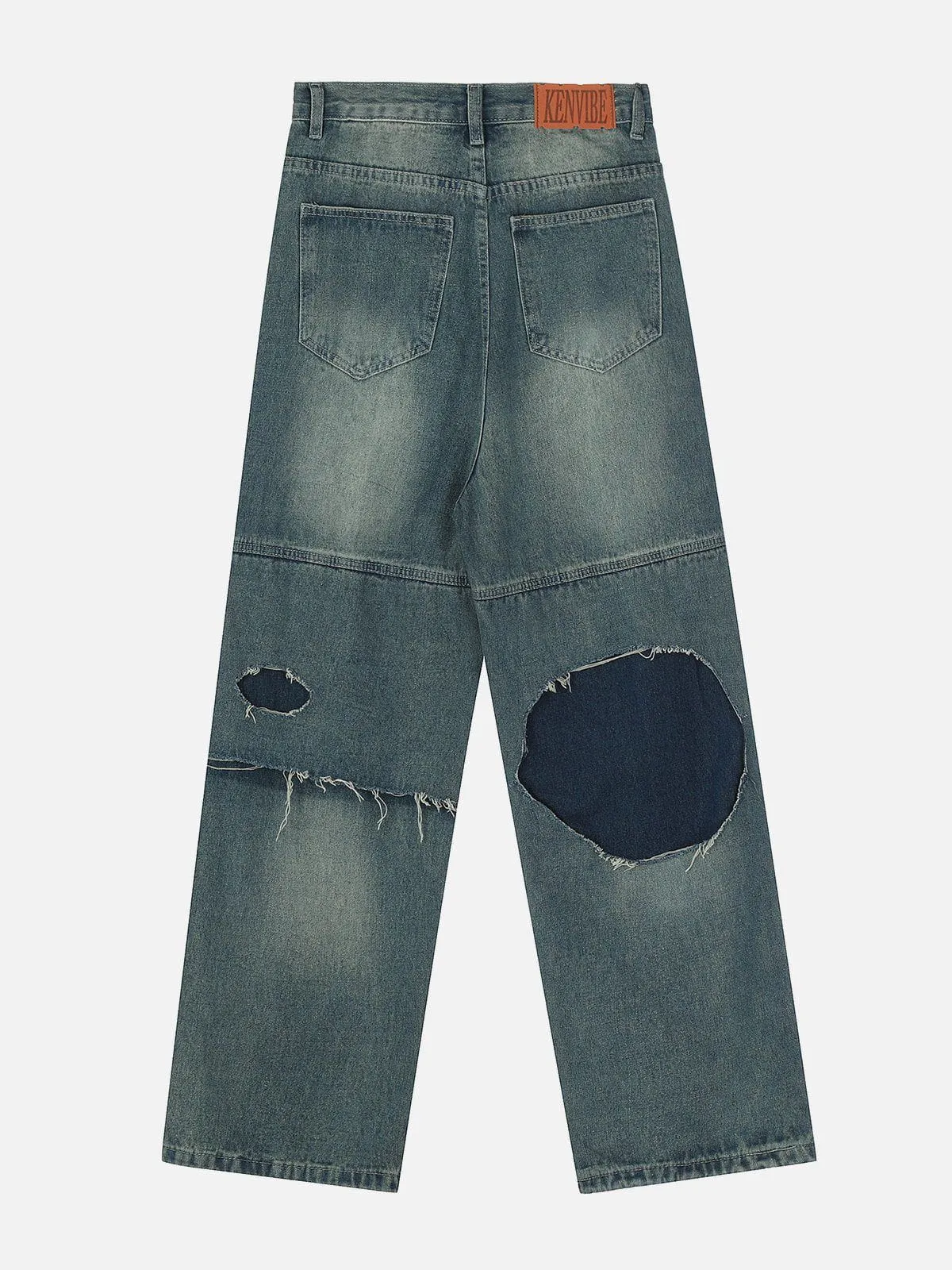AlanBalen® - Distressed Fringe Jeans