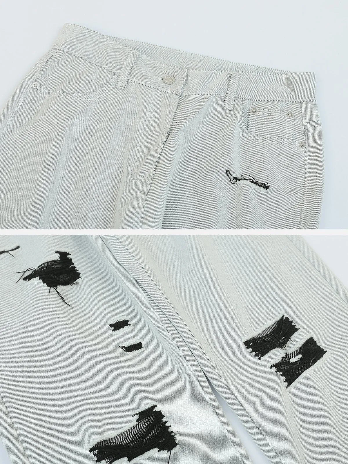 AlanBalen® - Distressed ZIP UP Jeans