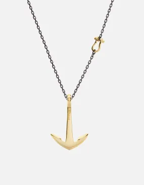 Anchor Necklace, Gold