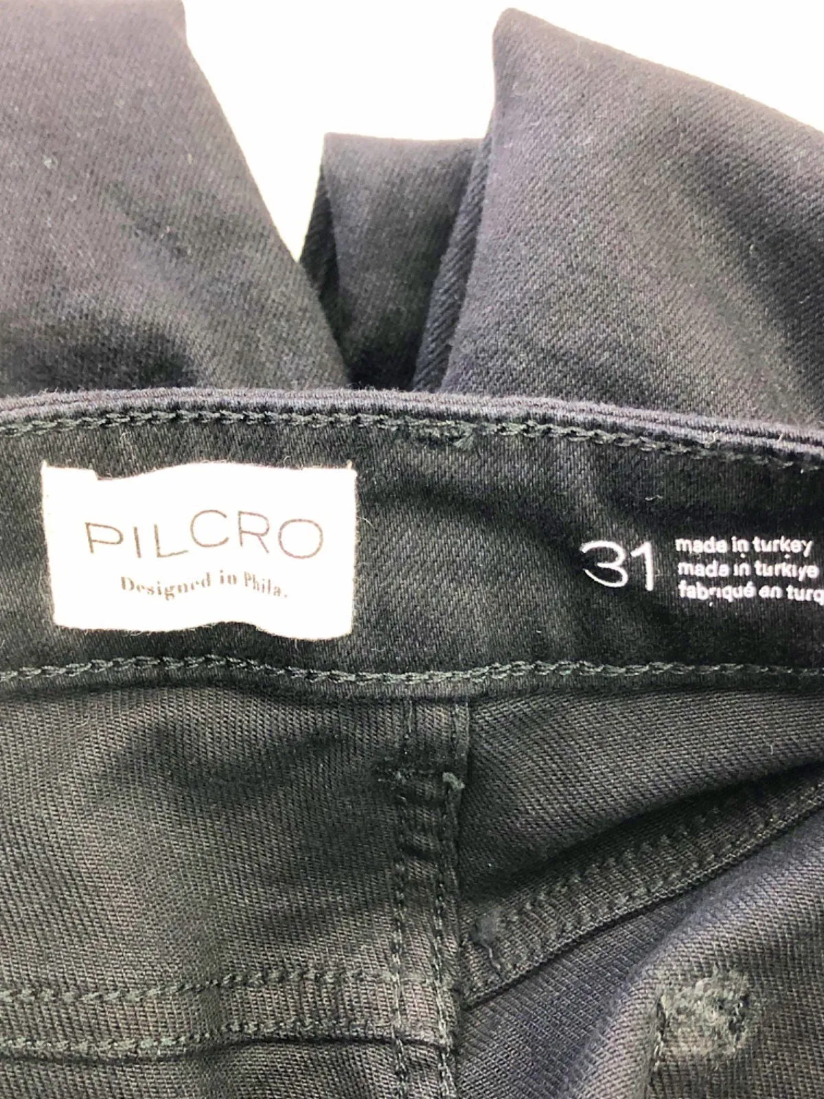 ANTHROPOLOGIE Pilcro Black Slim Fit Jeans UK 16