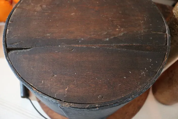 Antique Pantry / Storage Box in Blue Paint
