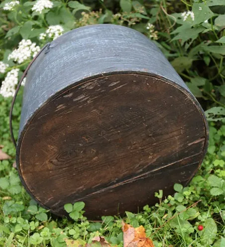 Antique Pantry / Storage Box in Blue Paint