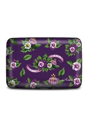 Armored Wallet Frida Purple Flowers 71669