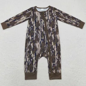 Baby Infant Boys Rompers Camo Fall Long Sleeve Zip Rompers LR1452