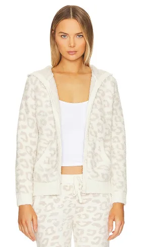 Barefoot Dreams CozyChic In The Wild Zip Hoodie in Ivory
