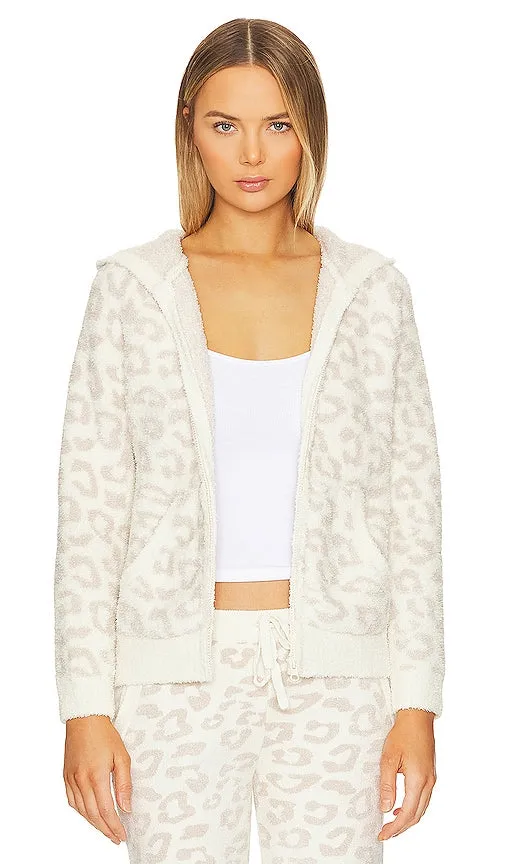 Barefoot Dreams CozyChic In The Wild Zip Hoodie in Ivory