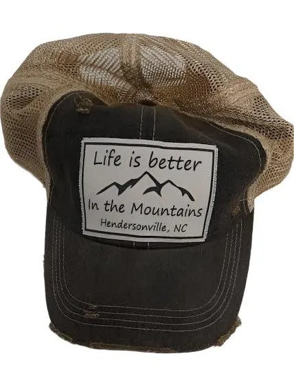Baseball Hat - Hendersonville, NC - Life is Better