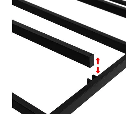 Bed Frame Metal Grey MASON