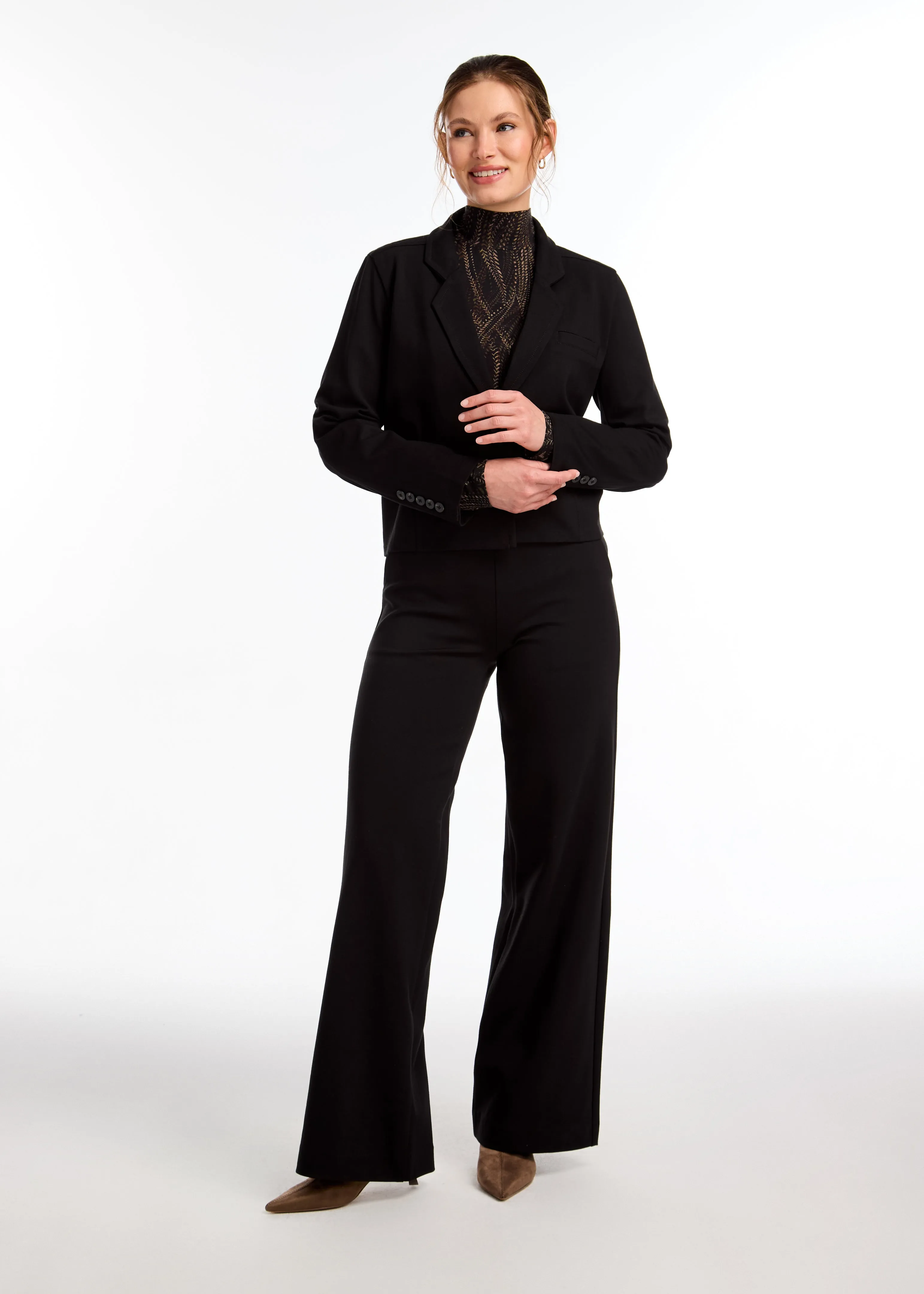Black Cropped Blazer