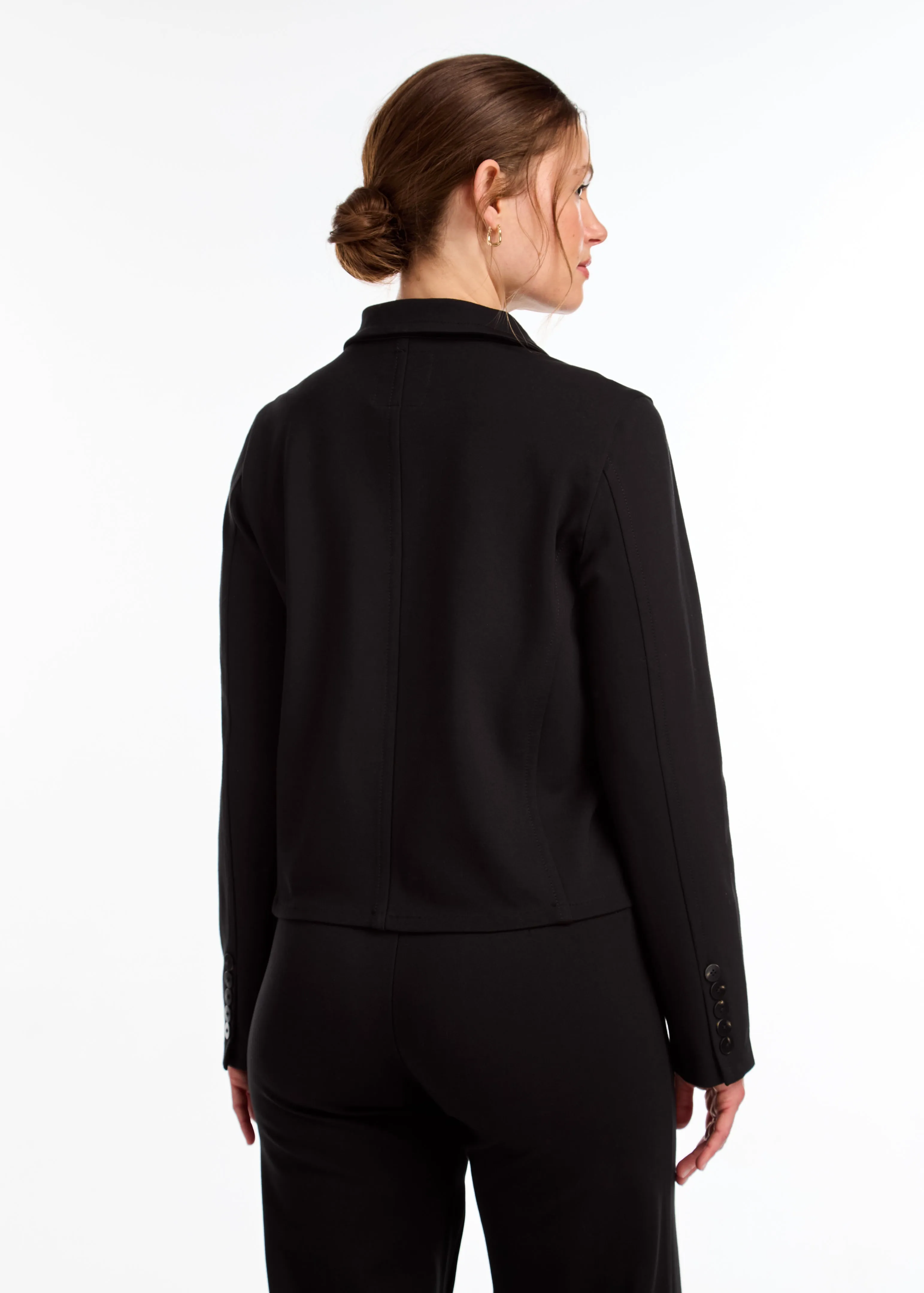 Black Cropped Blazer