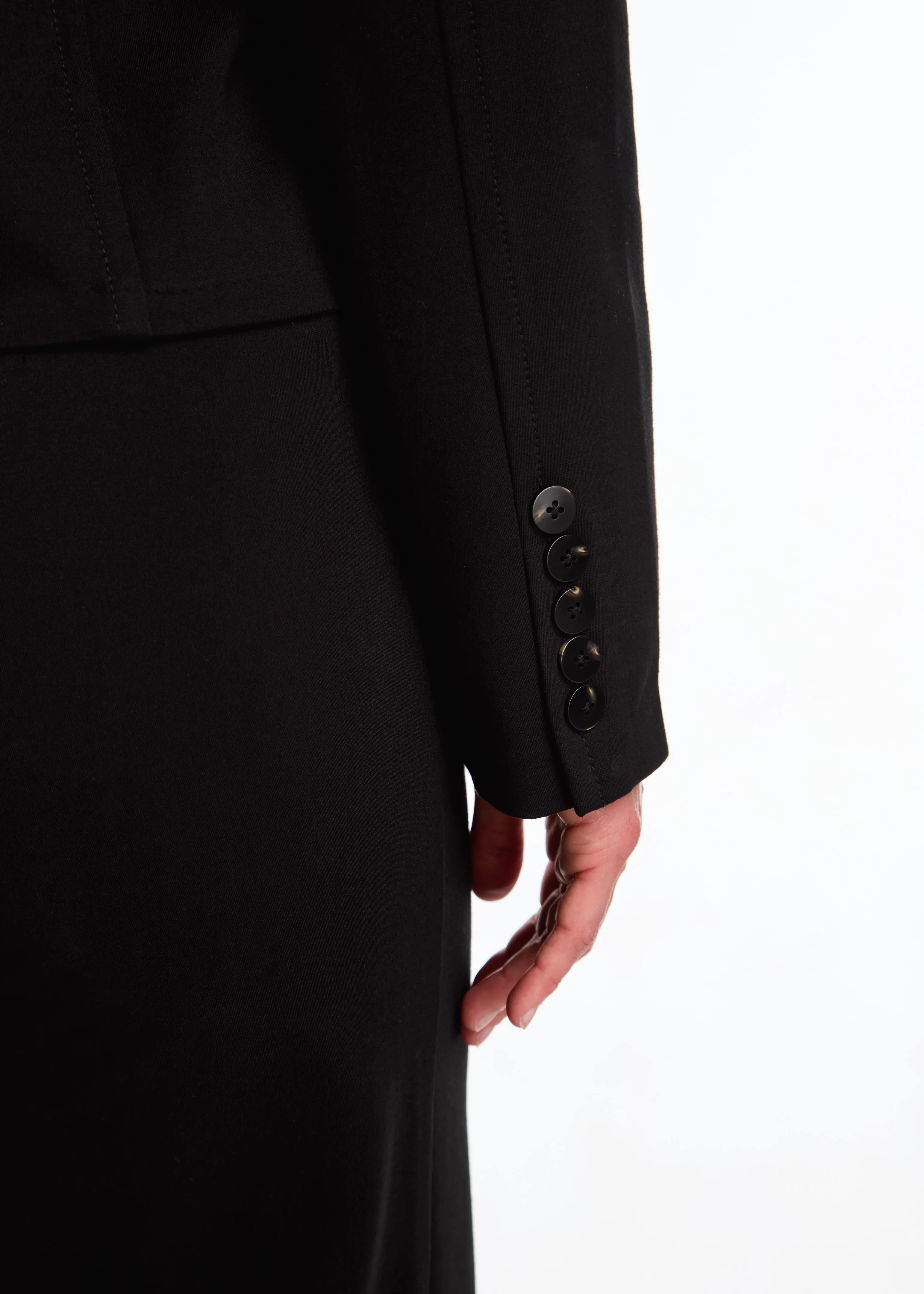 Black Cropped Blazer