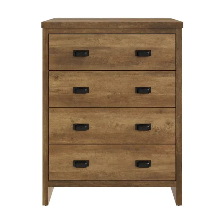 Boston 3 Piece Bedroom Set Knotty Oak