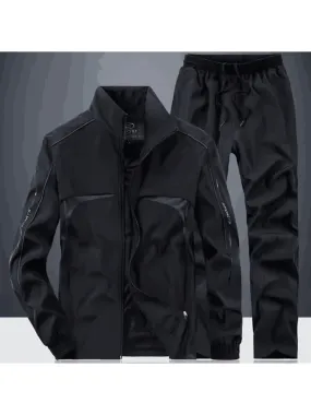 Casual Track Long Sleeves Zippered Suit for Men - SF2034