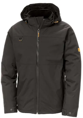Caterpillar Mens Waterproof Zip Jacket w Hood Chinook CAT Winter Ski in Black