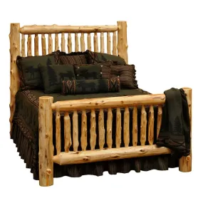 Cedar Log Small Spindle Bed - 4 Sizes