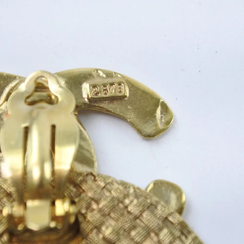 Chanel Chanel Coco Mark Earring Mesh G Mesh 29  32.8g Coco Mark  A-rang A-ranking
