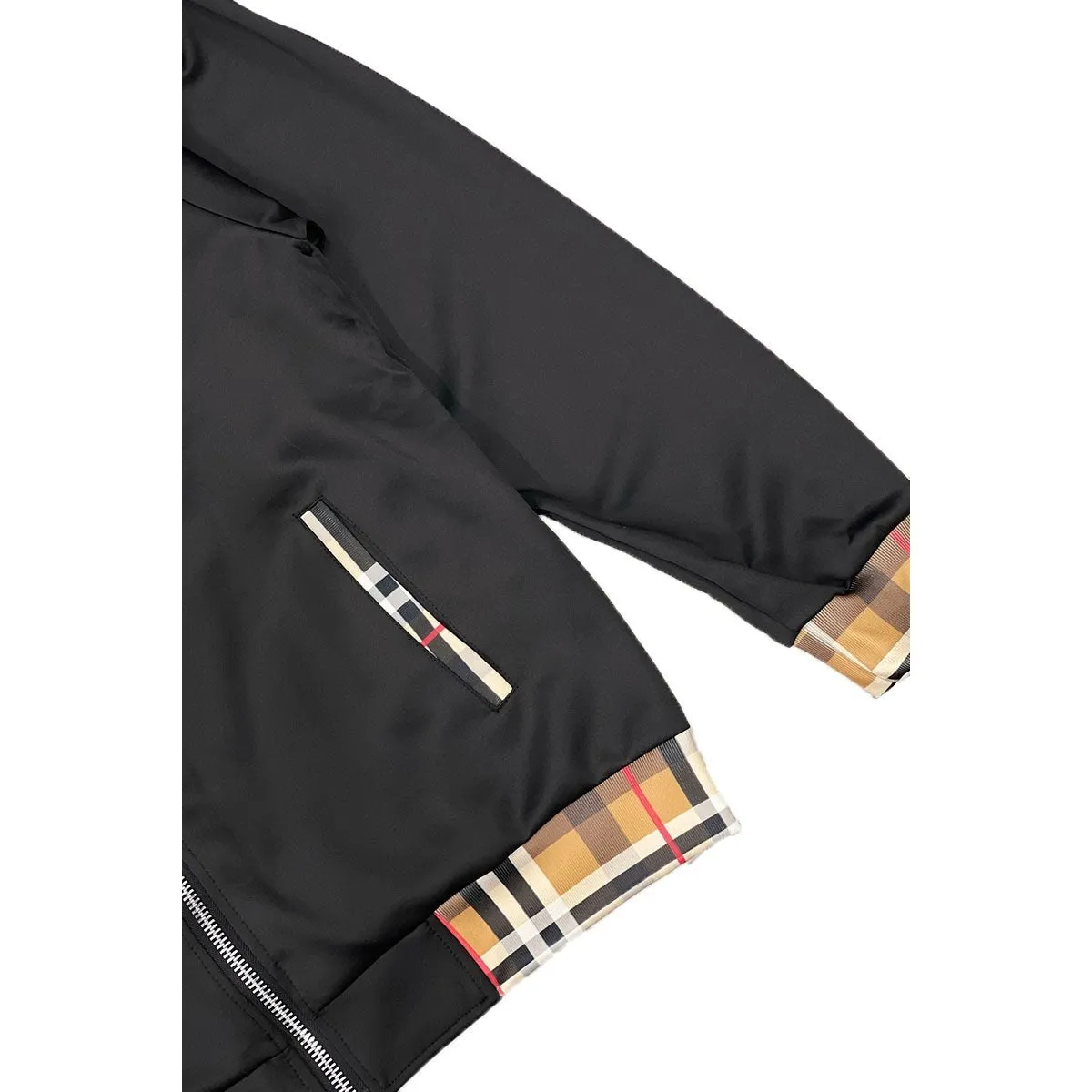Checkered Detail Track Jacket Set