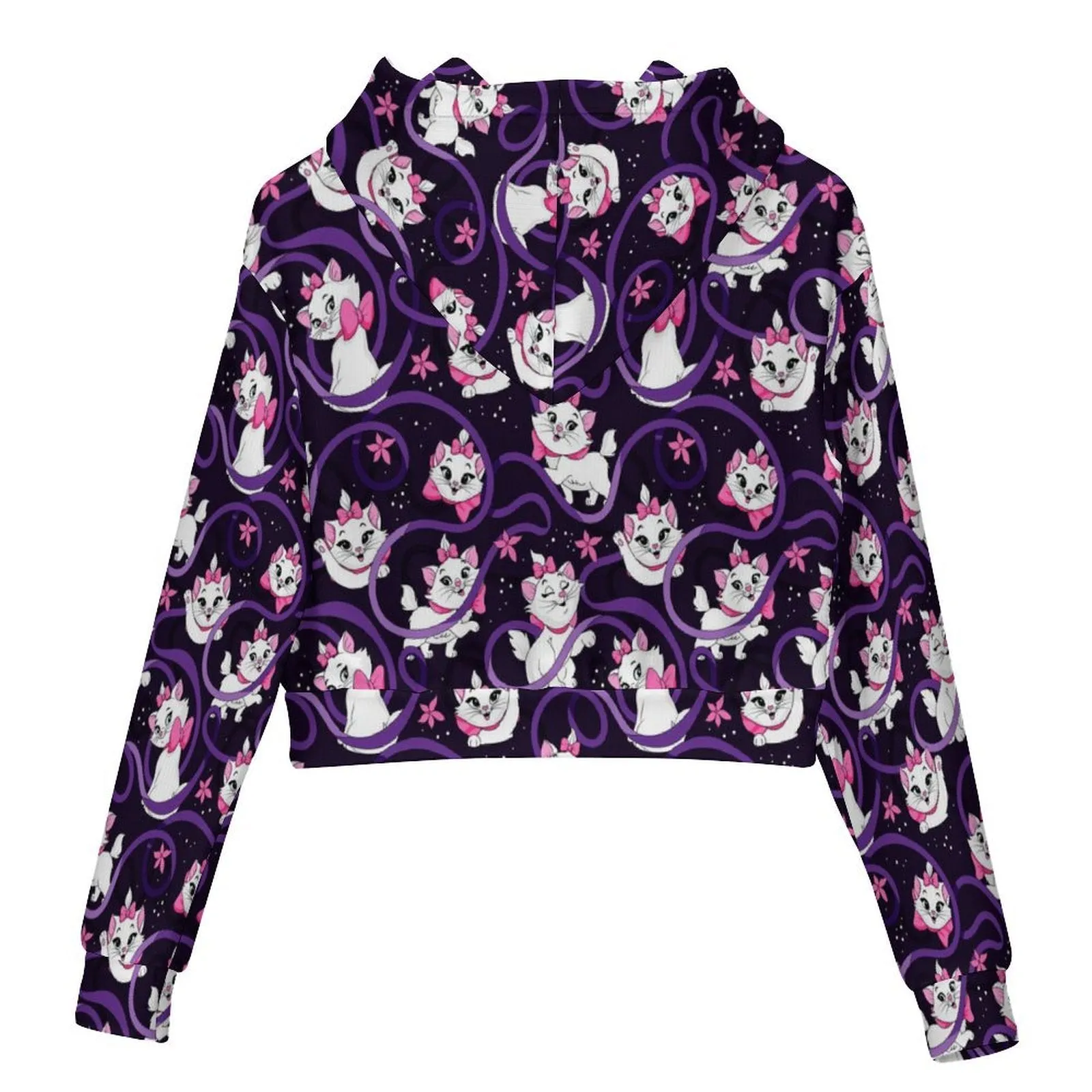 Disney Aristocats Marie Because I'm A Lady Women's Cropped Hoodie
