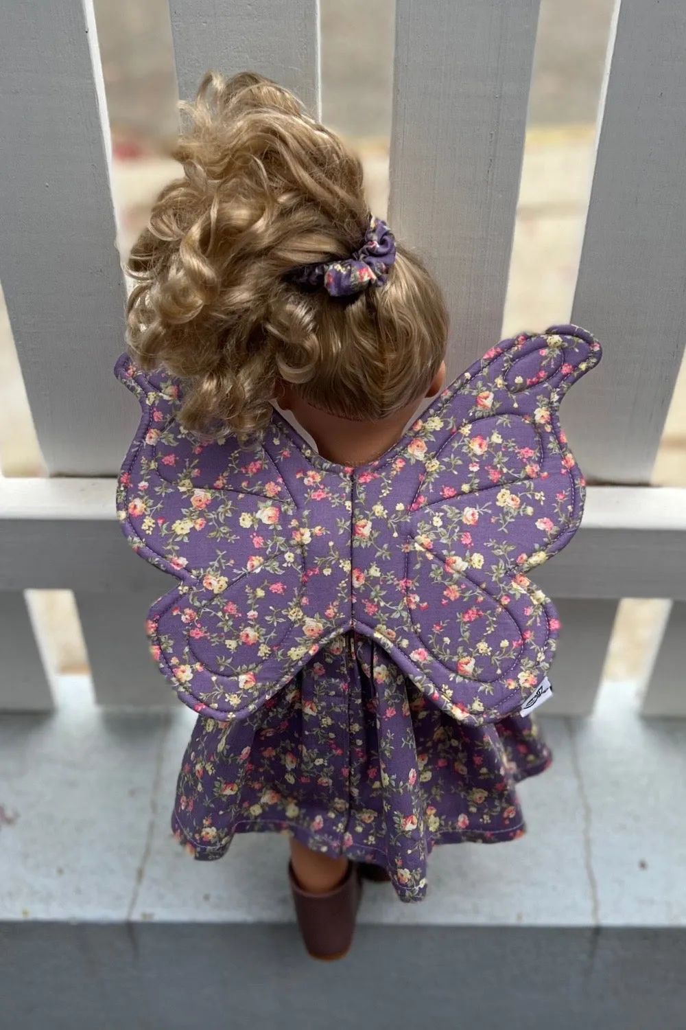 Dolly/ Newborn Fairy Wings - Bianca in Dusty Purple