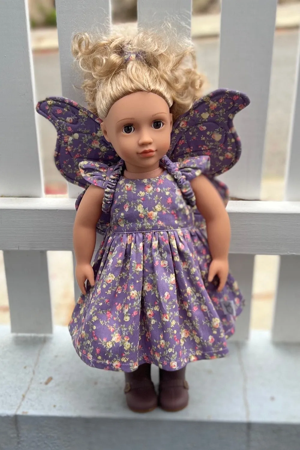 Dolly/ Newborn Fairy Wings - Bianca in Dusty Purple