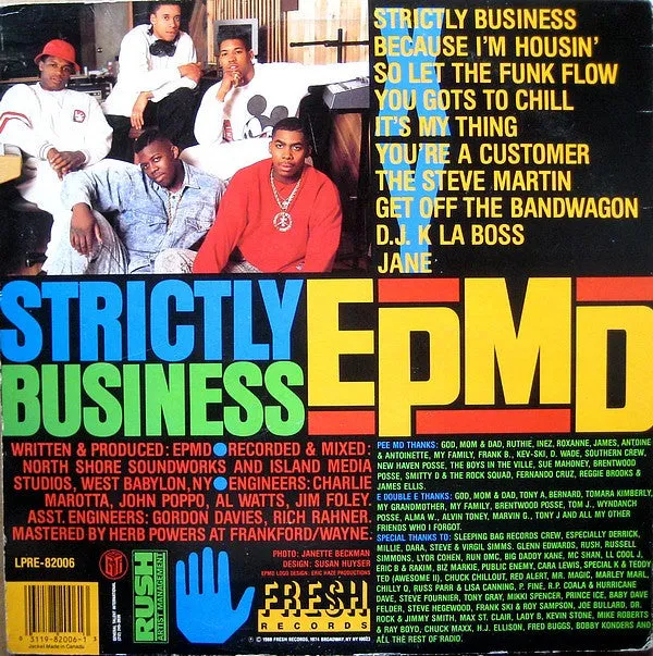 EPMD - Strictly Business (LP, Album) (NM or M-)