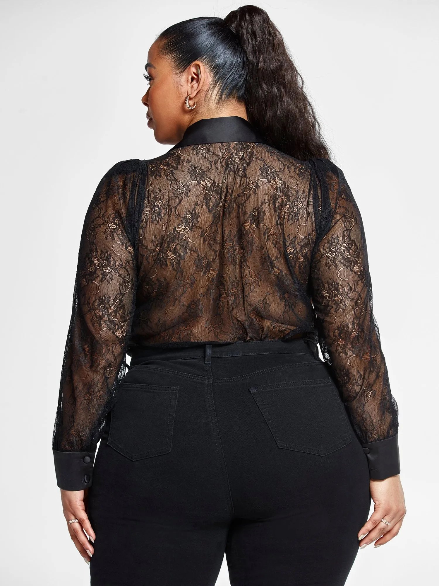 Eva Lace Button Down Shirt