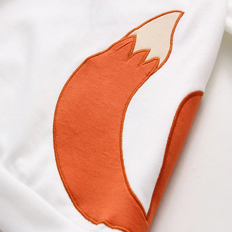 Fox Whispers: Cartoon Fox Leaf Sweatshirt Hoodie - Cozy Comfort with a Touch of Nature! 🦊🍃