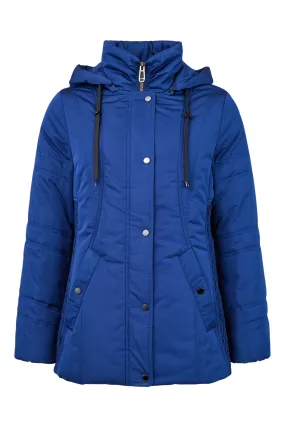 Frandsen Technical Down Shaped Quilted Coat in Royal Blue