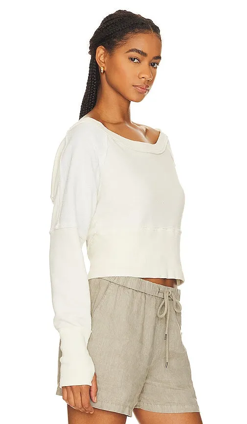 Free People Last Minute Pullover in Ivory