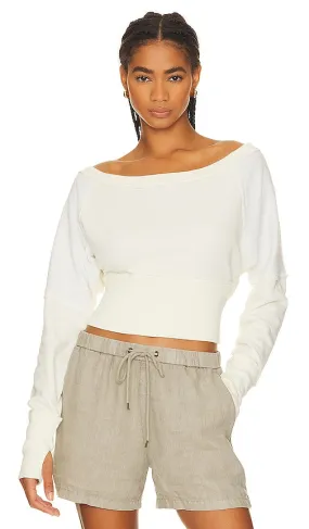 Free People Last Minute Pullover in Ivory