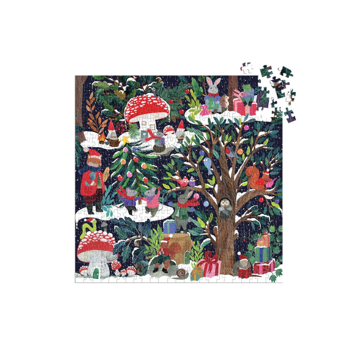 Galison Yuletide Forest Puzzle 500 Piece