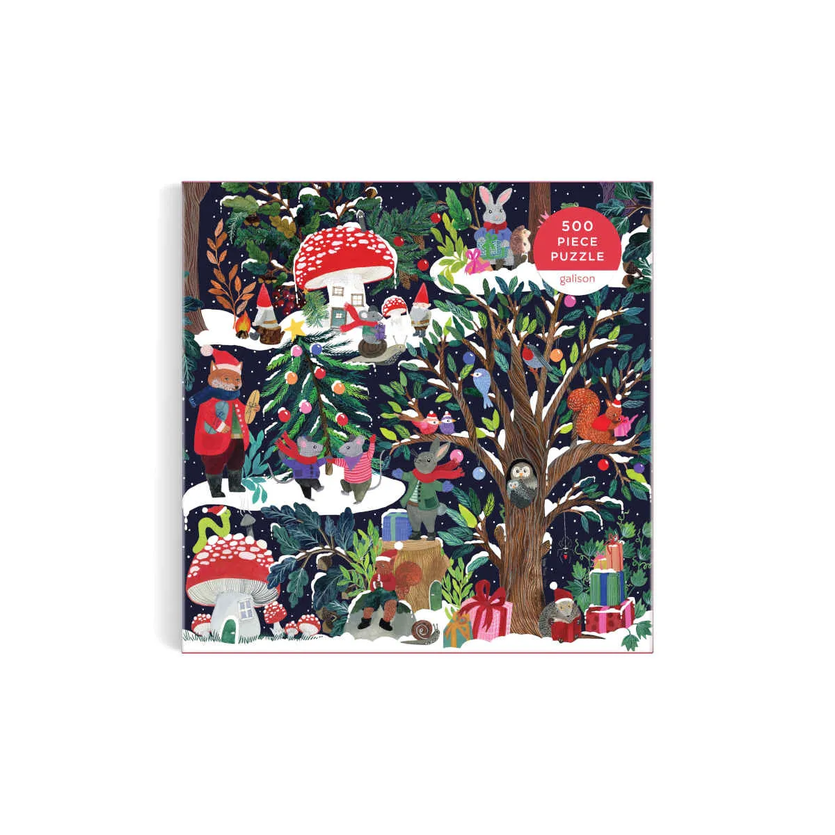 Galison Yuletide Forest Puzzle 500 Piece