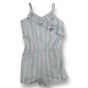 Girls Vineyard Vines Size 14 Cotton Blend Smocked Summer Romper with Pockets