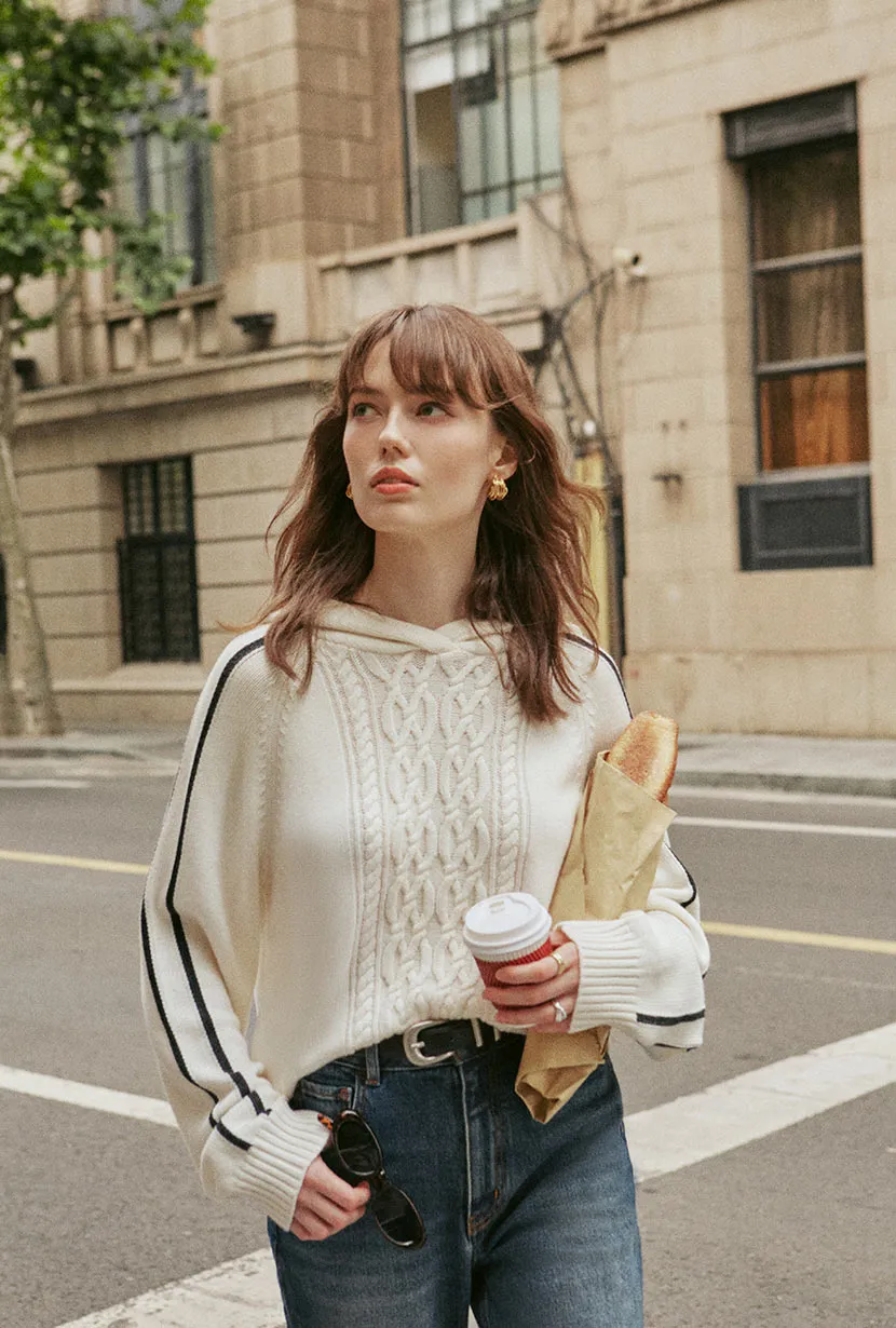 Gracel Wool Hoodie - Ivory