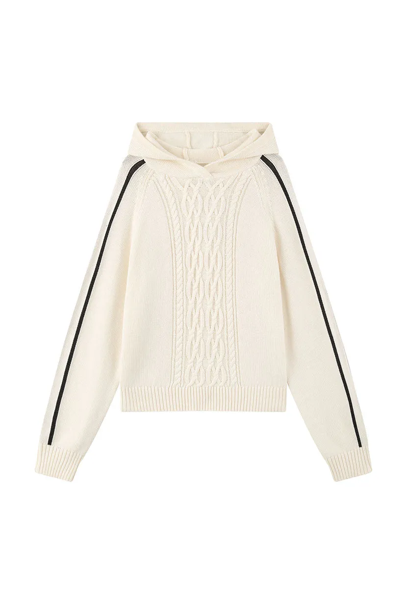 Gracel Wool Hoodie - Ivory