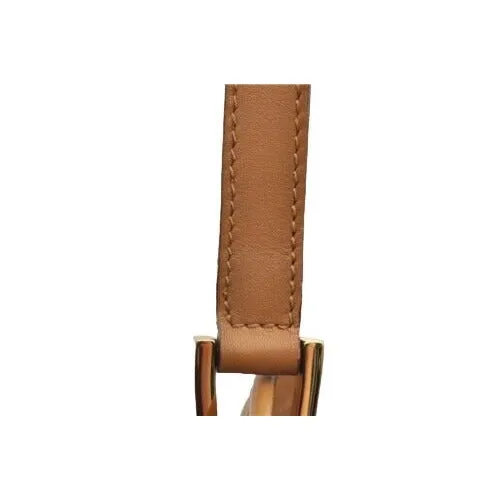 Gucci quilted camel leather, medium sized, two strap tote with bold chrome hardware