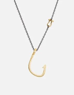 Hooked Necklace, Gold