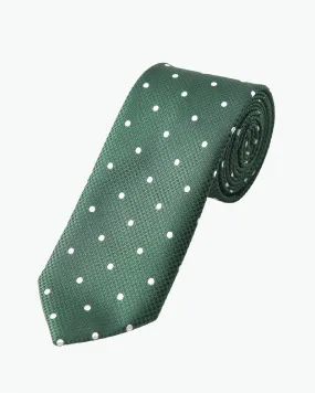 Immortal Green Polka Dot Tie