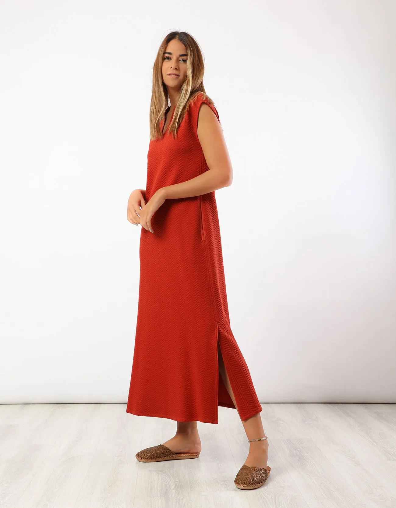 Long quilted dress