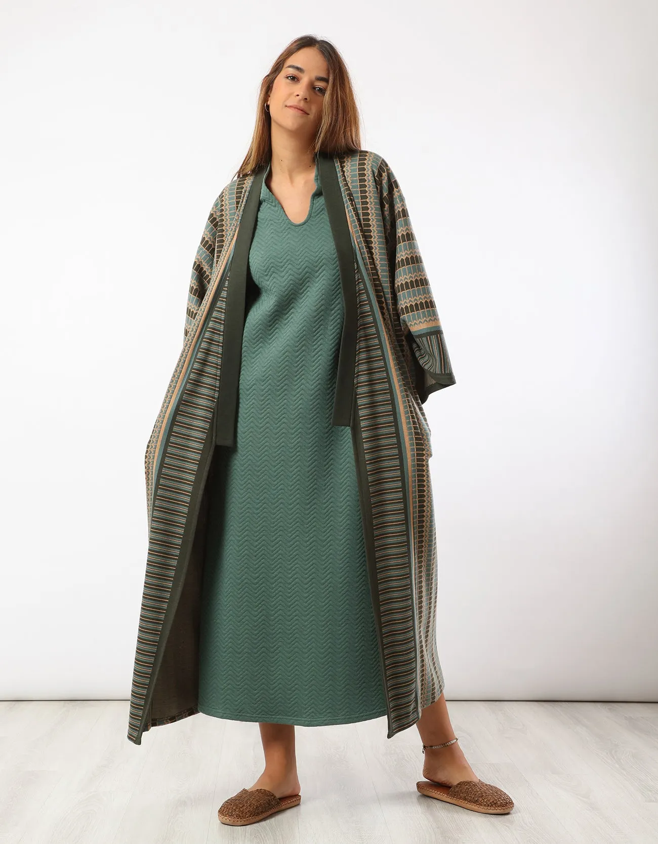 Long quilted dress