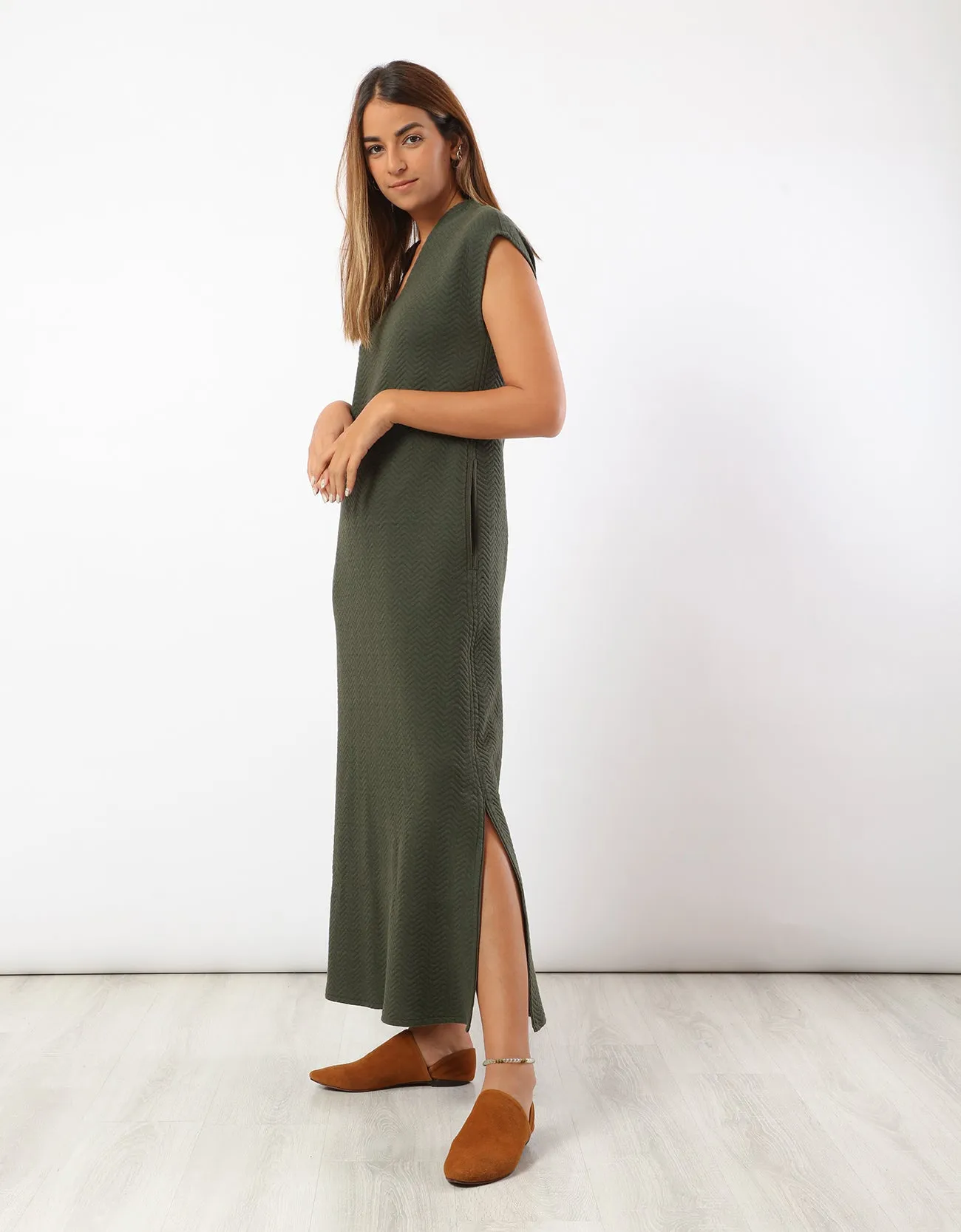Long quilted dress