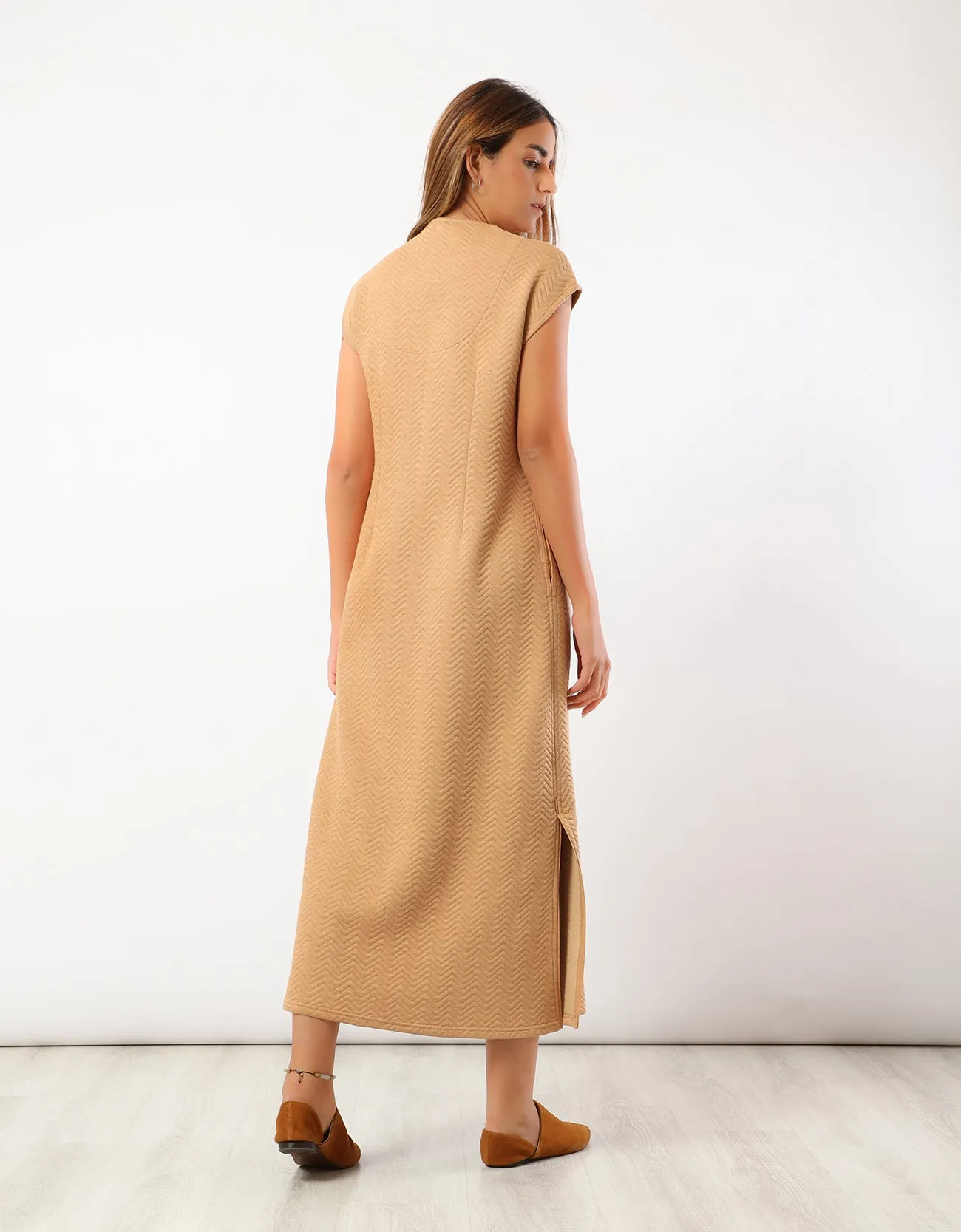 Long quilted dress
