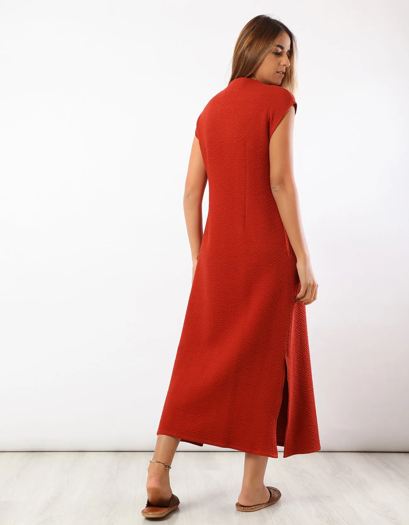 Long quilted dress